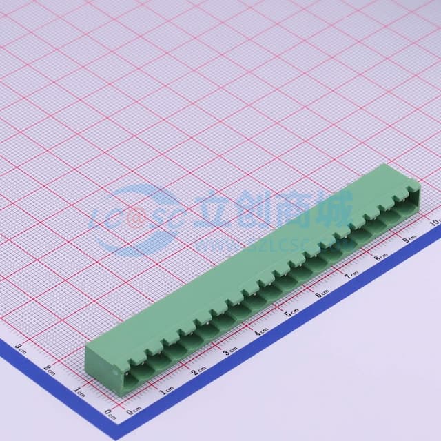 1x19P 5.08mm 排数:1 每排P数:19 【插拔】实物图