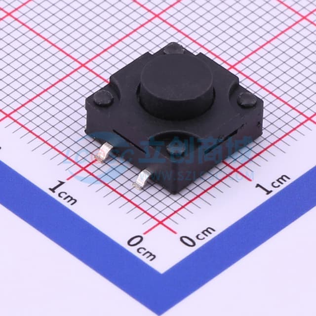 12*12*7.5mm 立贴 轻触开关实物图