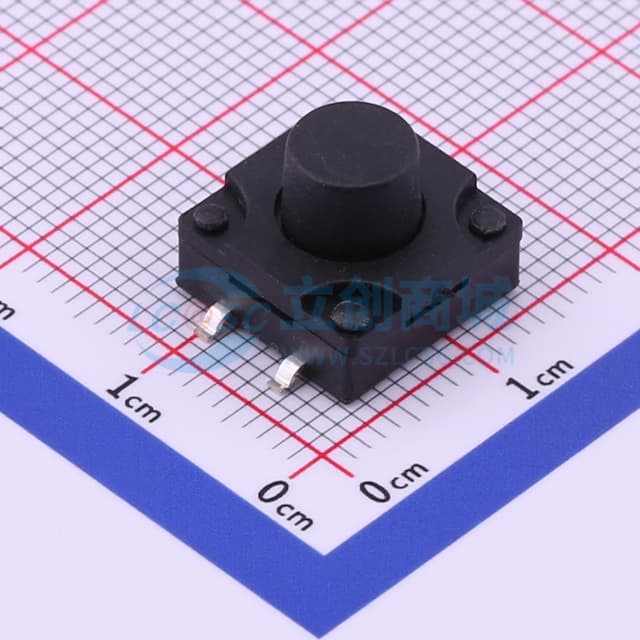 12*12*9.5mm 立贴 轻触开关实物图