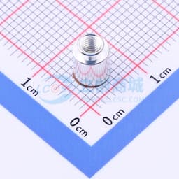 雄和远景，电路板表贴圆螺母柱，M3Xφ5.56X6+1.53，铜镀锡，编带装缩略图