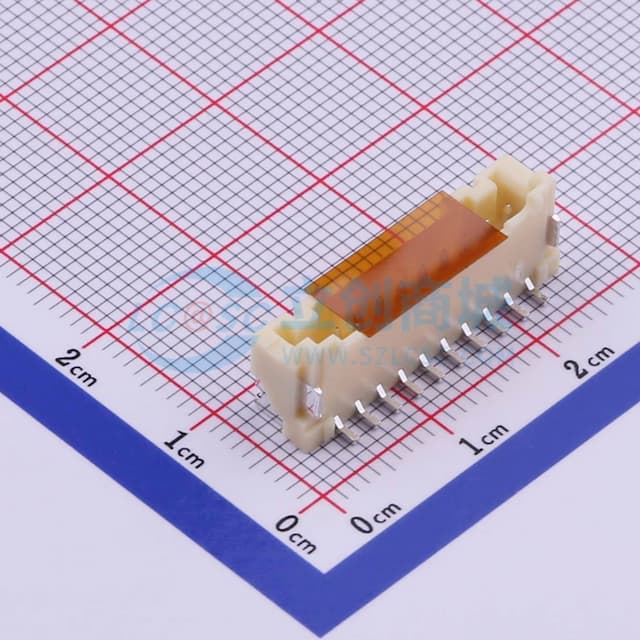 1x10P 间距:2mm 立贴 系列:PA实物图