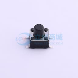 轻触开关6*6*6.5mm贴片四脚SMD黑柄250gf缩略图