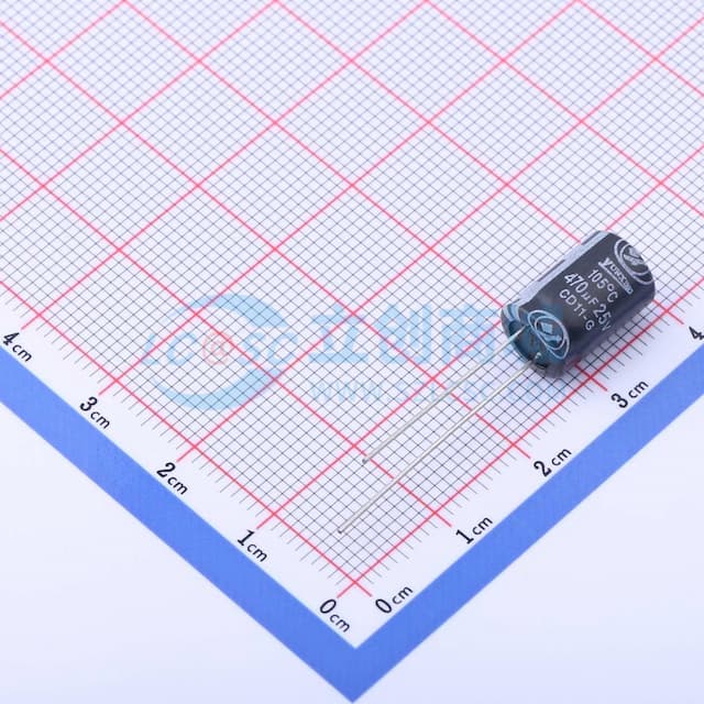 470uF ±20% 25V实物图