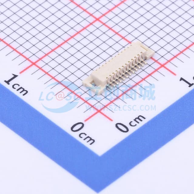 间距:0.5mm PIN:24P 公 立贴实物图
