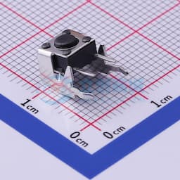 轻触开关6*6*4.3mm带支架插件四脚侧按250gf 【轻触】缩略图