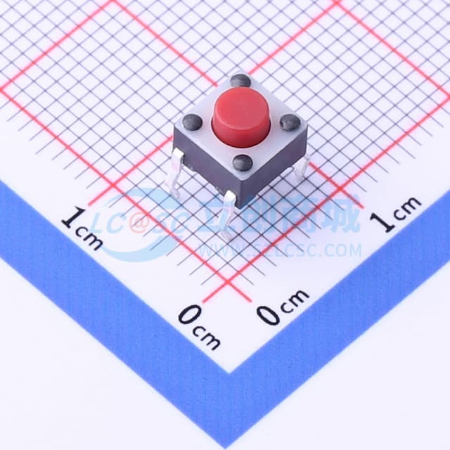 5.99*5.99*5mm 直插 轻触开关 【插件】实物图