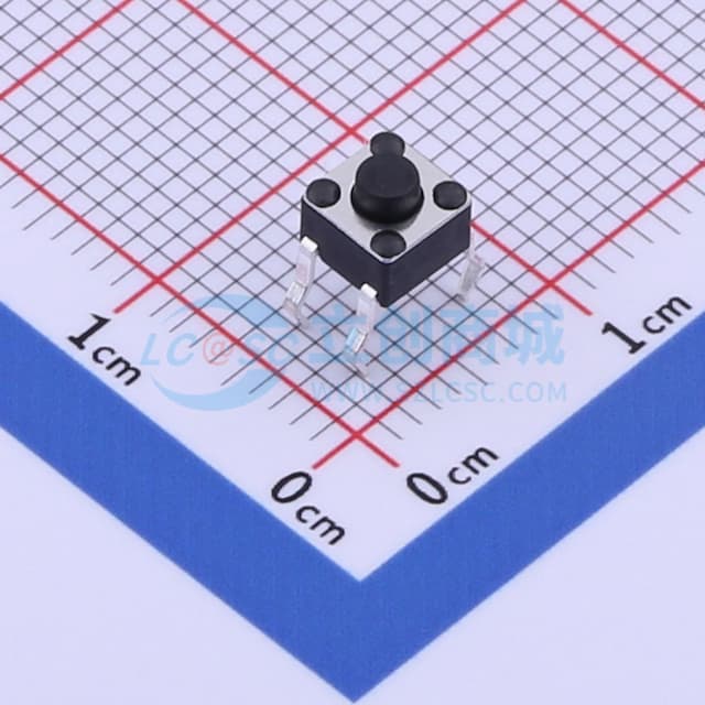 4.5*4.5*3.8mm 直插 轻触开关 【插件】实物图
