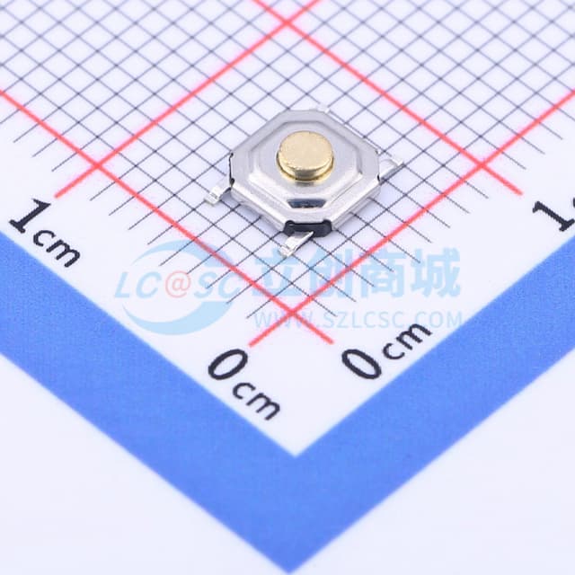 5.2*5.2*1.7mm 立贴 轻触开关实物图