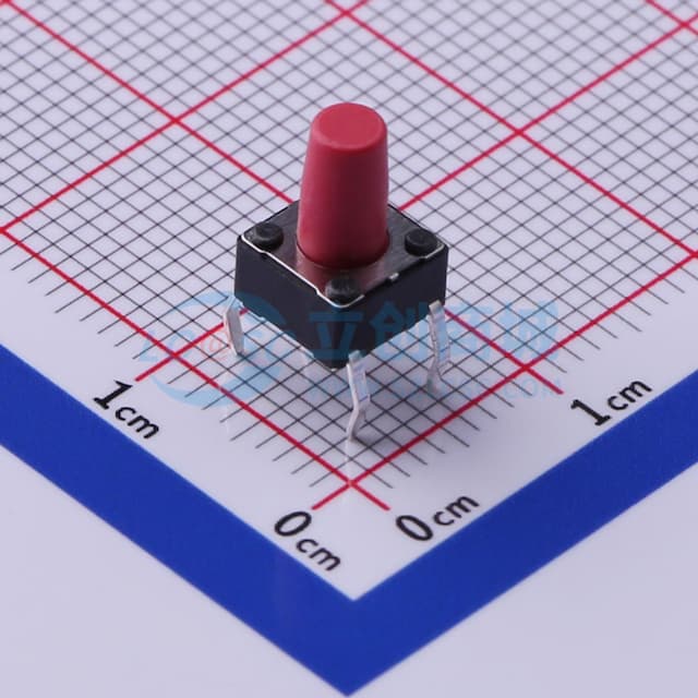 6.2*6.2*9.5mm 直插 轻触开关 【轻触】实物图