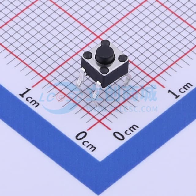 4.5*4.5*3.8mm 直插 轻触开关 【插件】实物图
