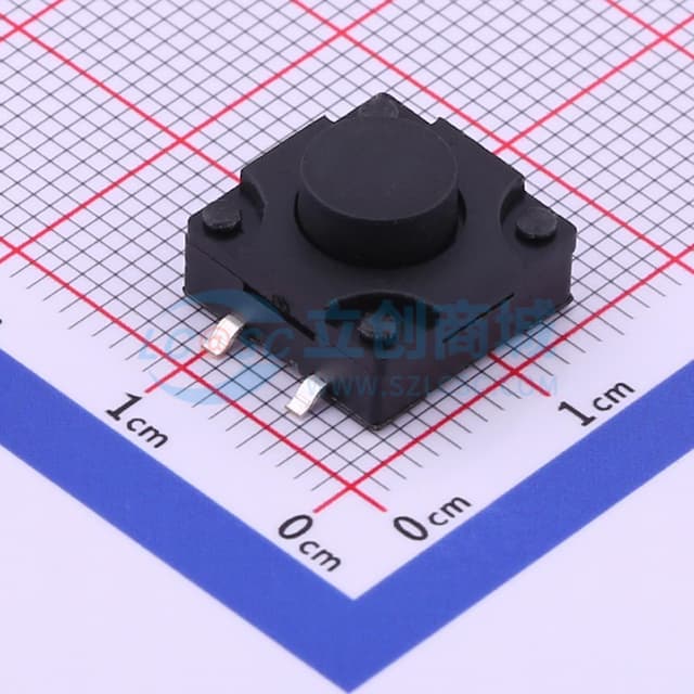 12*12*7.5mm 立贴 轻触开关实物图