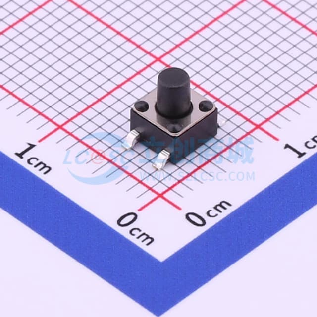 4.5*4.5*5.5mm 立贴 轻触开关实物图