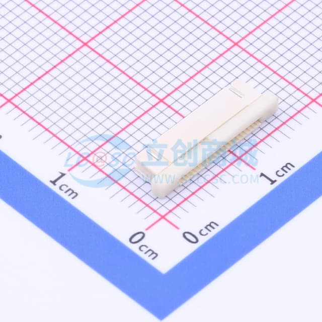 间距:0.5mm P数:20P 抽屉式 下接实物图