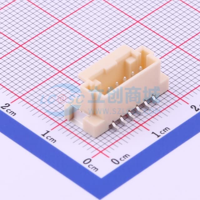 1x6P 间距:2mm 立贴实物图