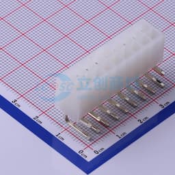 白色半透明 2x9P 间距:4.2mm 弯插【插件】缩略图