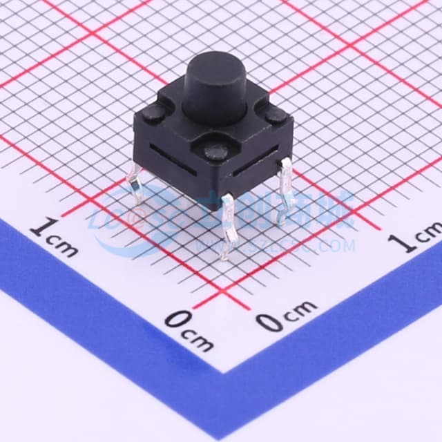 6.2*6.2*6.5mm 直插 轻触开关 【插件】实物图