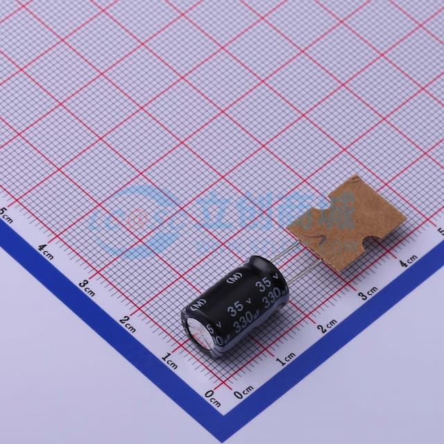 330uF ±20% 35V 【引线】实物图