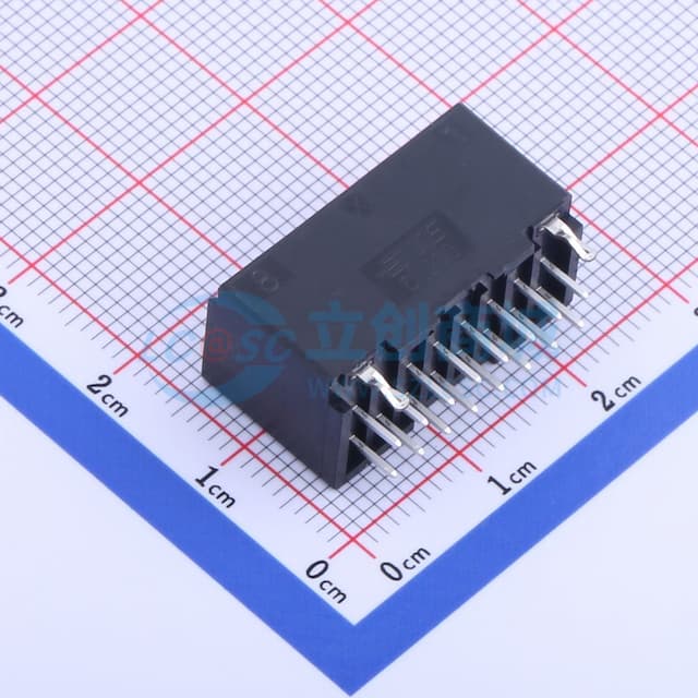 2x8P 间距:2.5mm 直插 【插件】实物图