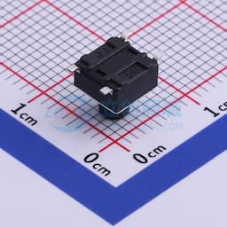轻触开关6*6*6.5mm贴片四脚SMD黑柄250gf缩略图