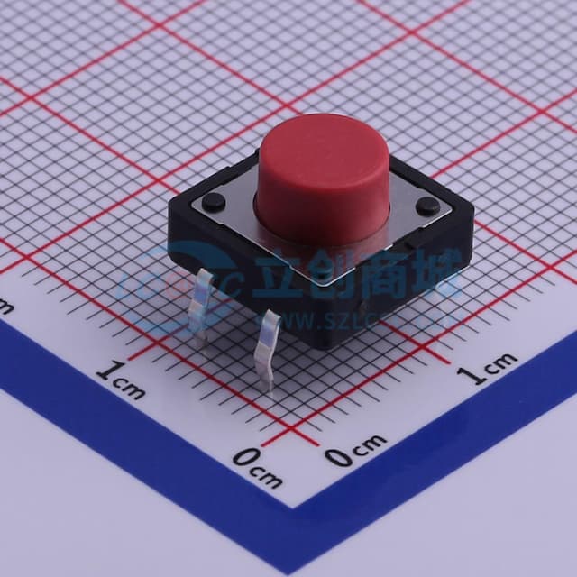 12*12*7.4mm 直插 轻触开关 【轻触】实物图