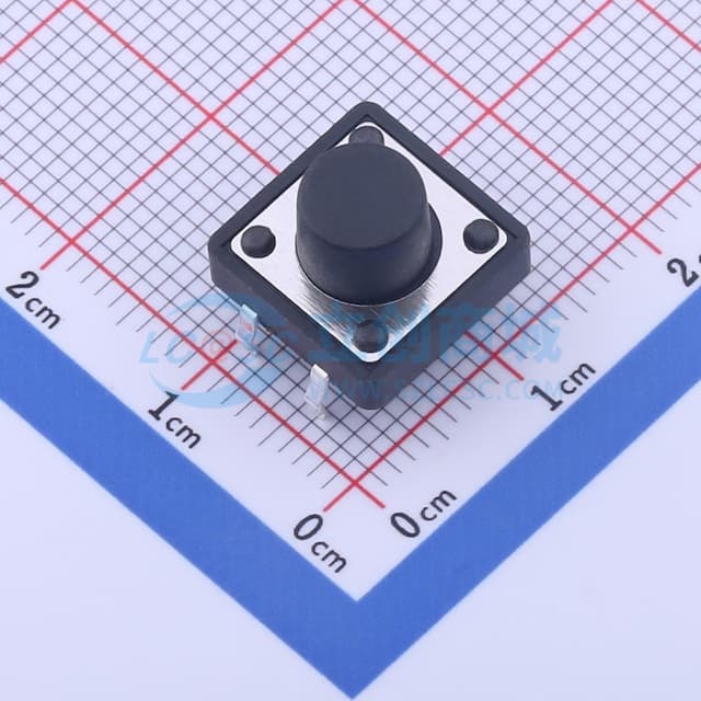 12*12*8mm 直插 轻触开关 【插件】实物图