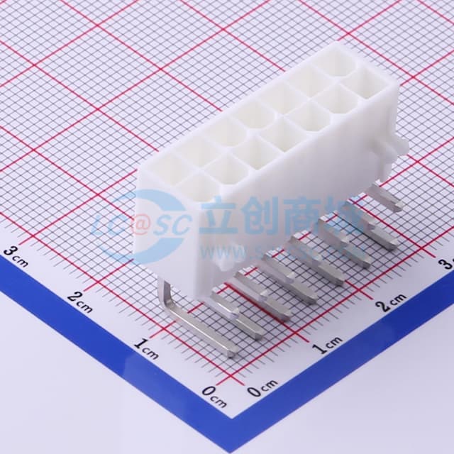 2x7P 间距:4.2mm 弯插 【插件】实物图
