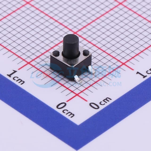 4.5*4.5*5.5mm 立贴 轻触开关实物图