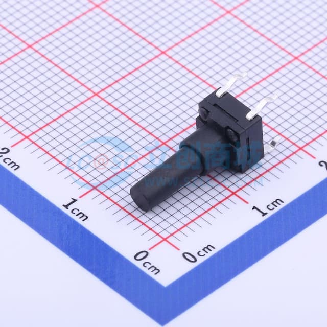 6.2*6.2*14.5mm 直插 轻触开关 【插件】实物图