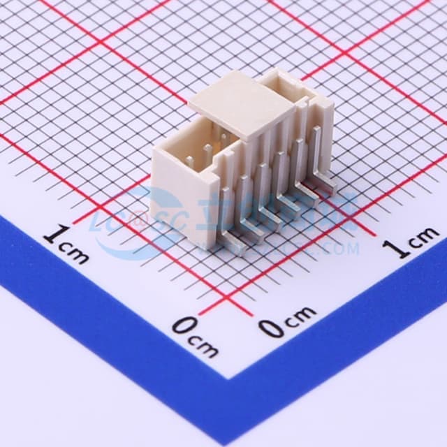 1x6P 间距:1.5mm 立贴实物图