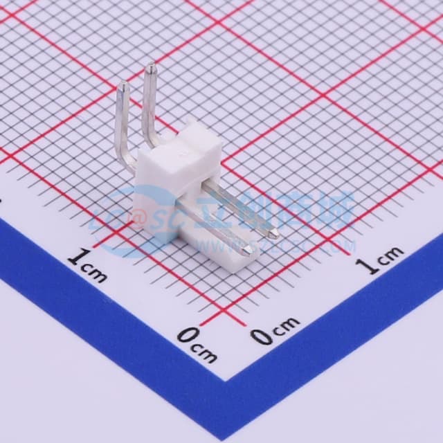 1x2P 间距:2.54mm 弯插 【插件】实物图
