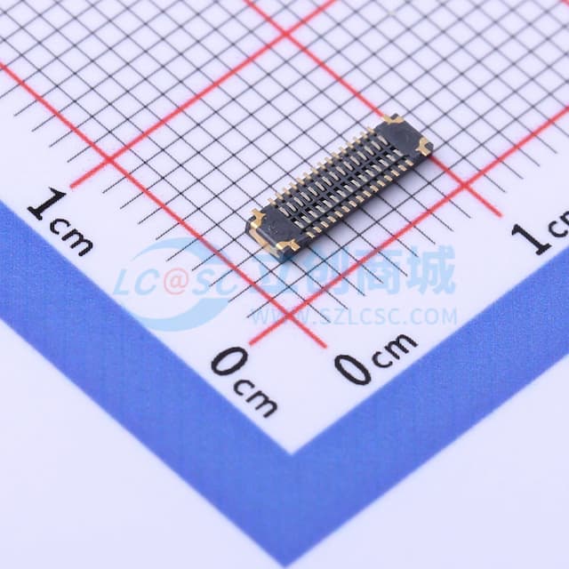 间距:0.4mm PIN:30P 母 立贴实物图
