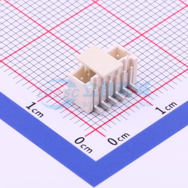 1x6P 间距:1.5mm 立贴实物图