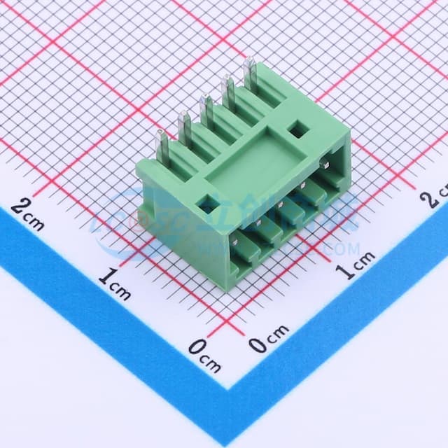 1x5P 2.54mm 排数:1 每排P数:5 【插件】实物图