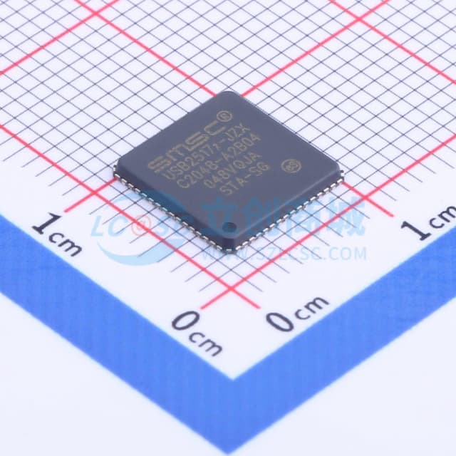USB 2.0高速7端口集线器控制器实物图
