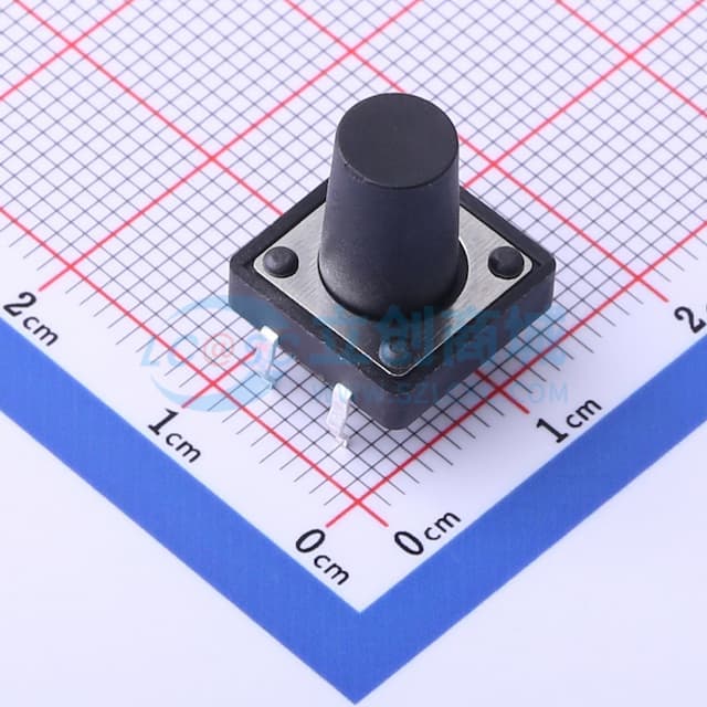 12*12*13mm 直插 轻触开关 【插件】实物图