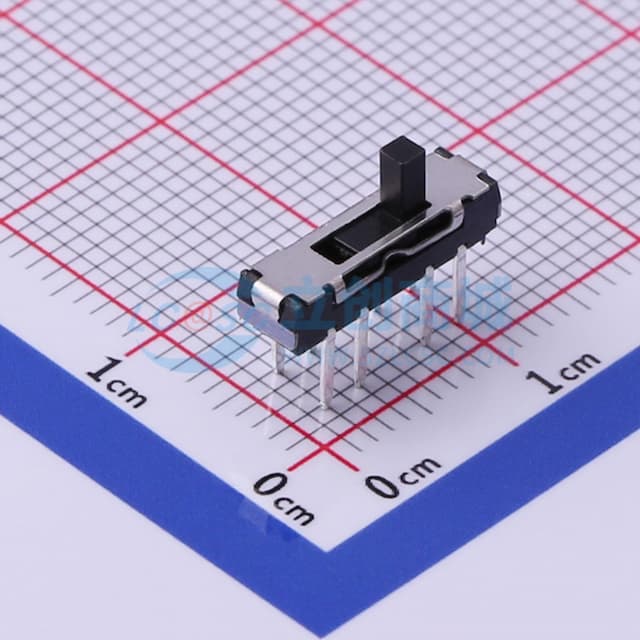柄长3mm 直插三档 滑动开关 【拨动】实物图