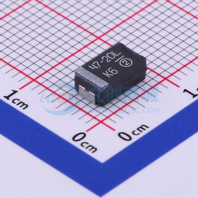 47uF ±10% 20V实物图