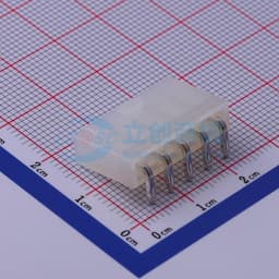白色半透明 1x5P 间距:4.2mm 弯插【插件】缩略图