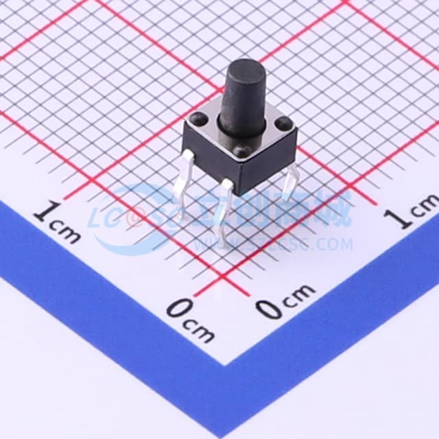 4.5*4.5*6.5mm 直插 轻触开关 【轻触】实物图
