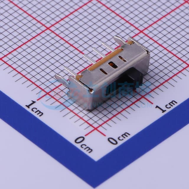 柄长2mm 直插三档 滑动开关 【拨动】实物图