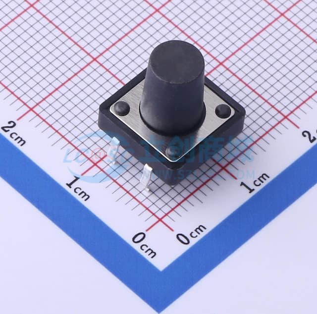 12*12*12mm 直插 轻触开关 【插件】实物图
