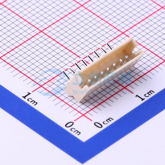 1x8P 间距:1.5mm 弯插 系列:ZH 【插件】实物图