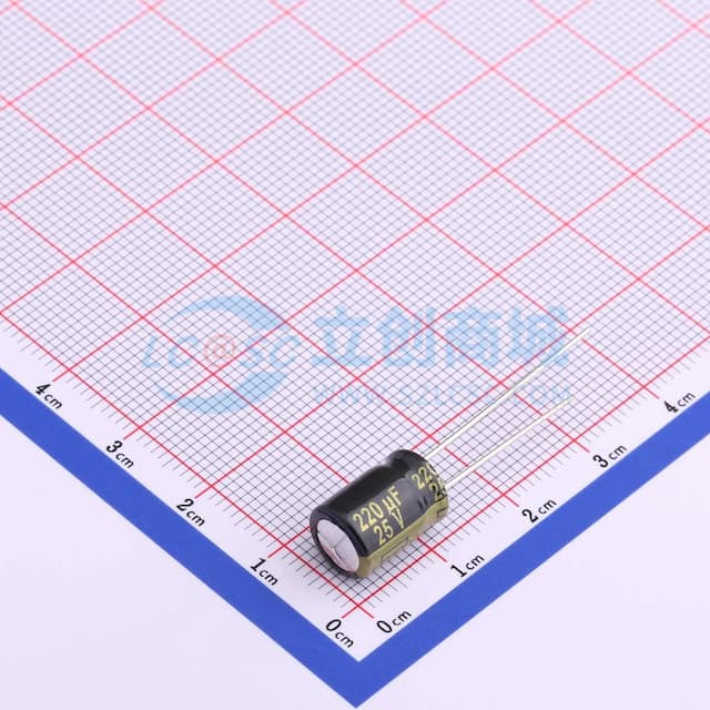 【插件】220uF ±20% 25V实物图