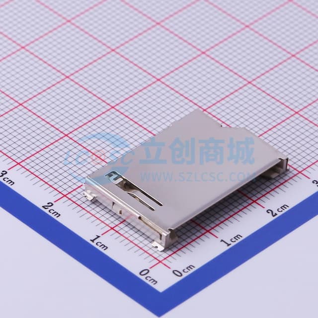 拔插式 标准SD卡 卡座实物图