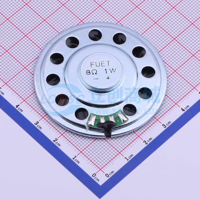 喇叭50MM-7.5H 8Ω1W 可接线实物图