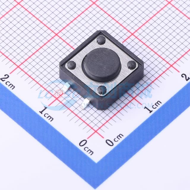 12*12*4.5mm 立贴 轻触开关实物图