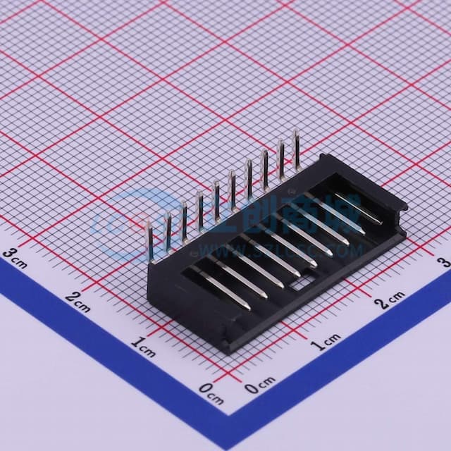 1x10P 间距:2.54mm 弯插 【插件】实物图