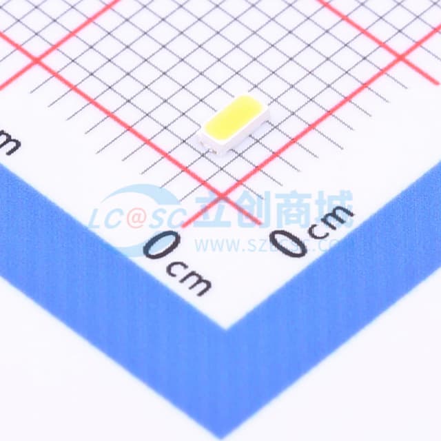 3014暖白0.2W贴片式发光二极管实物图
