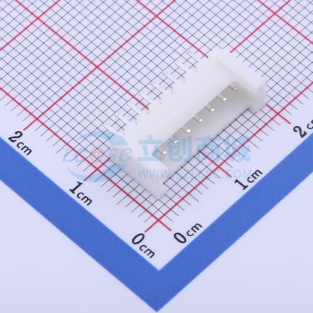 1x8P 间距:2mm 直插 系列:HY【插件】实物图
