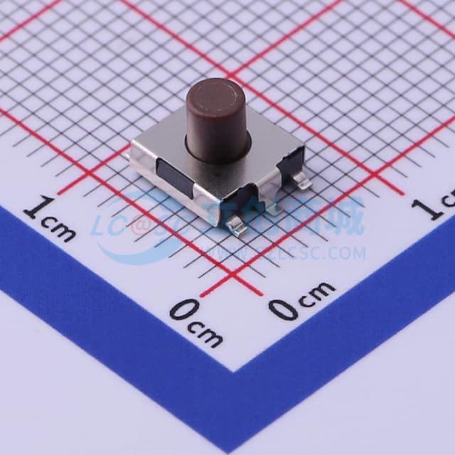 6.2*6.2*5.25mm 立贴 轻触开关实物图